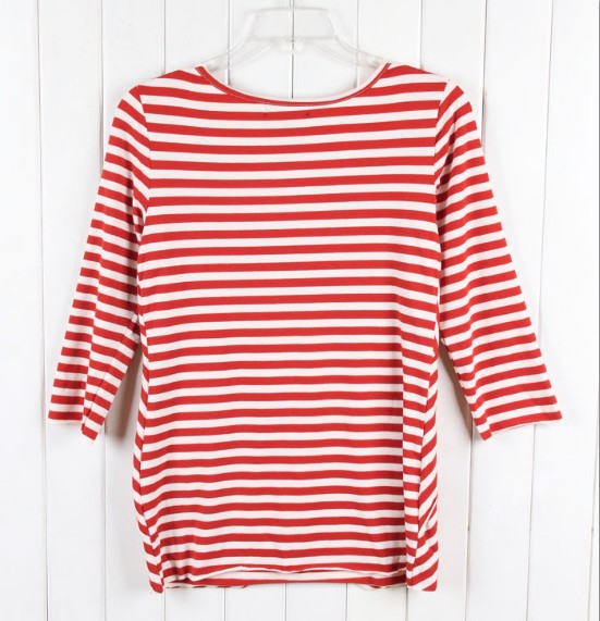 Striped sleeve shirts for women - Click Image to Close